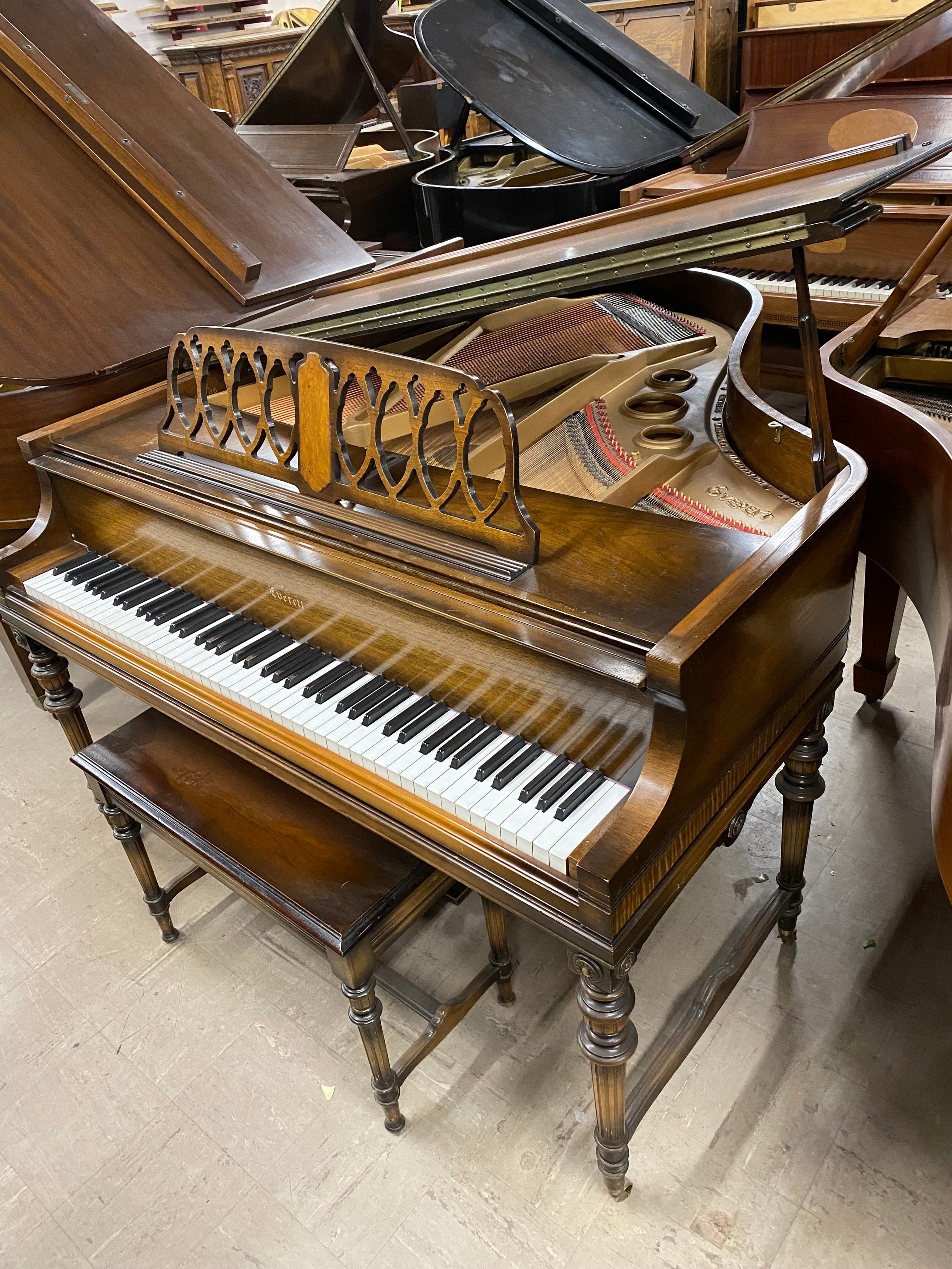 Everett Gate Leg Baby Grand Piano