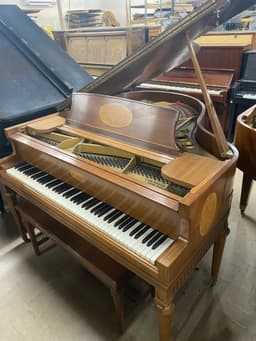 George Steck Onlay Baby Grand Piano - PhotoNov142023_103738AM