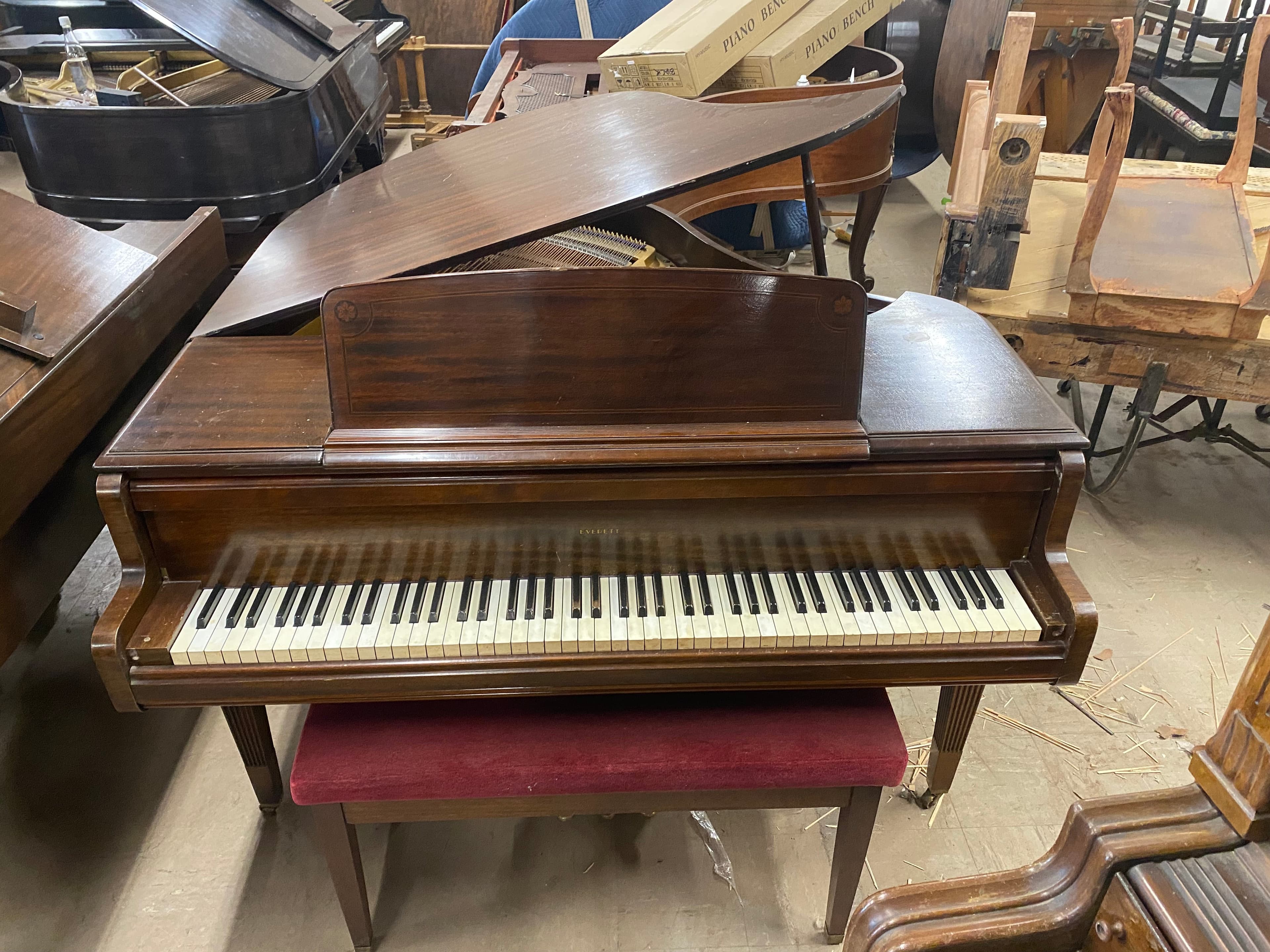 Everett Art Deco Petite Baby Grand Piano